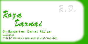 roza darnai business card